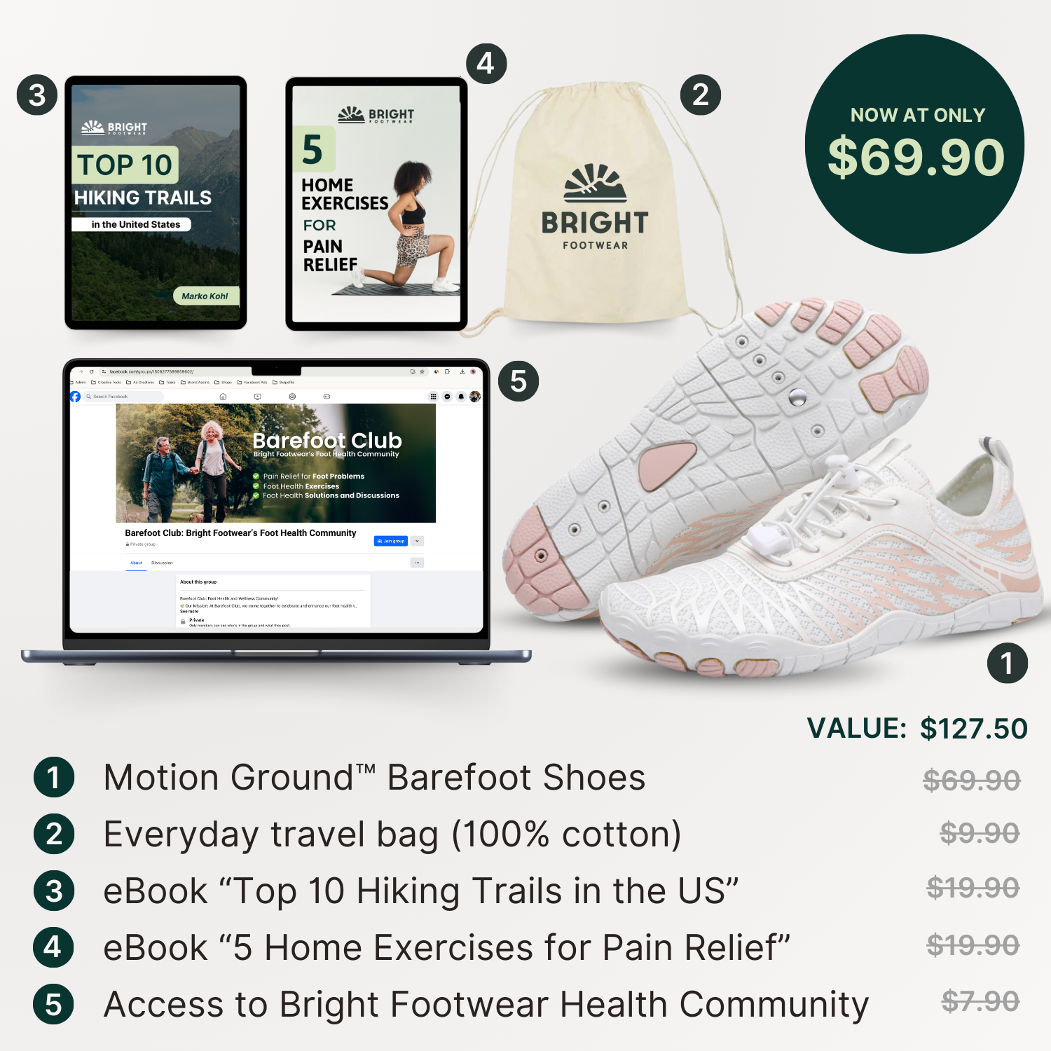 Motion Ground™ – Copper-Grounded Barefoot Shoes for Natural Balance (Unisex)