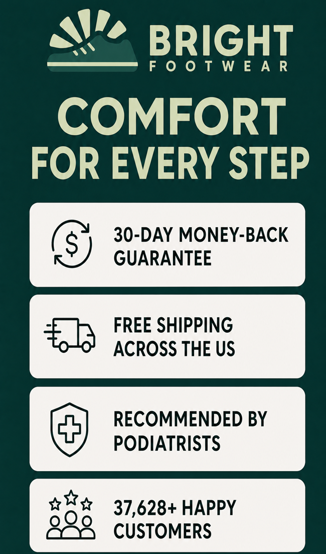 Bright Footwear comfort and service promises