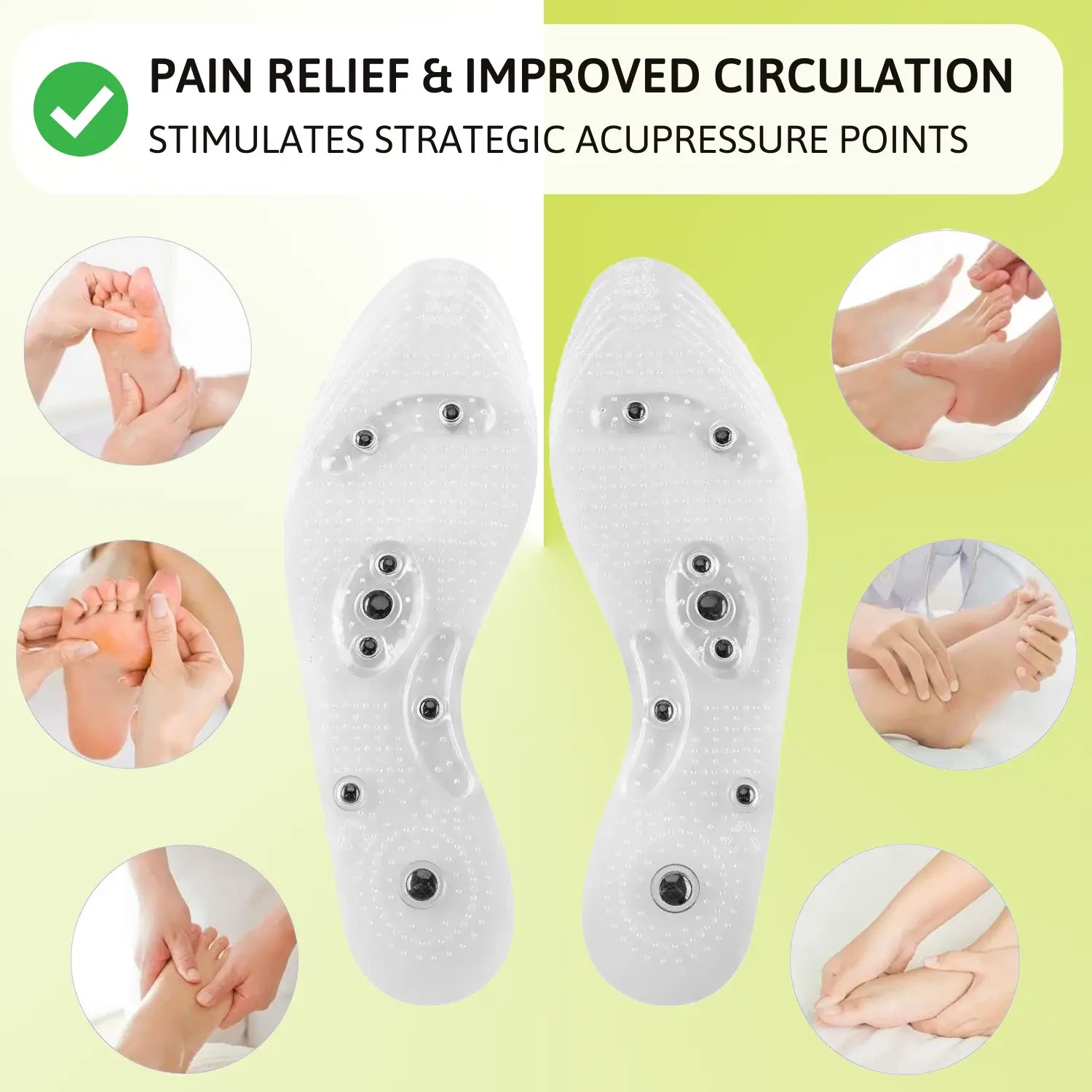 Relax Magnetic Insoles - All-Day Massage & Energy (Unisex)