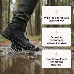 Polaris HydroTex™ – Waterproof & Anti-Slip Winter Barefoot Boots with Cozy Fleece Lining
