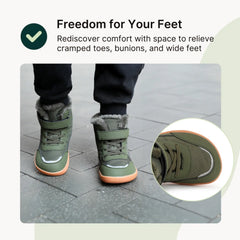 Frostline Kids - Warm & water-repellent kids barefoot shoes (3 - 15 Years)