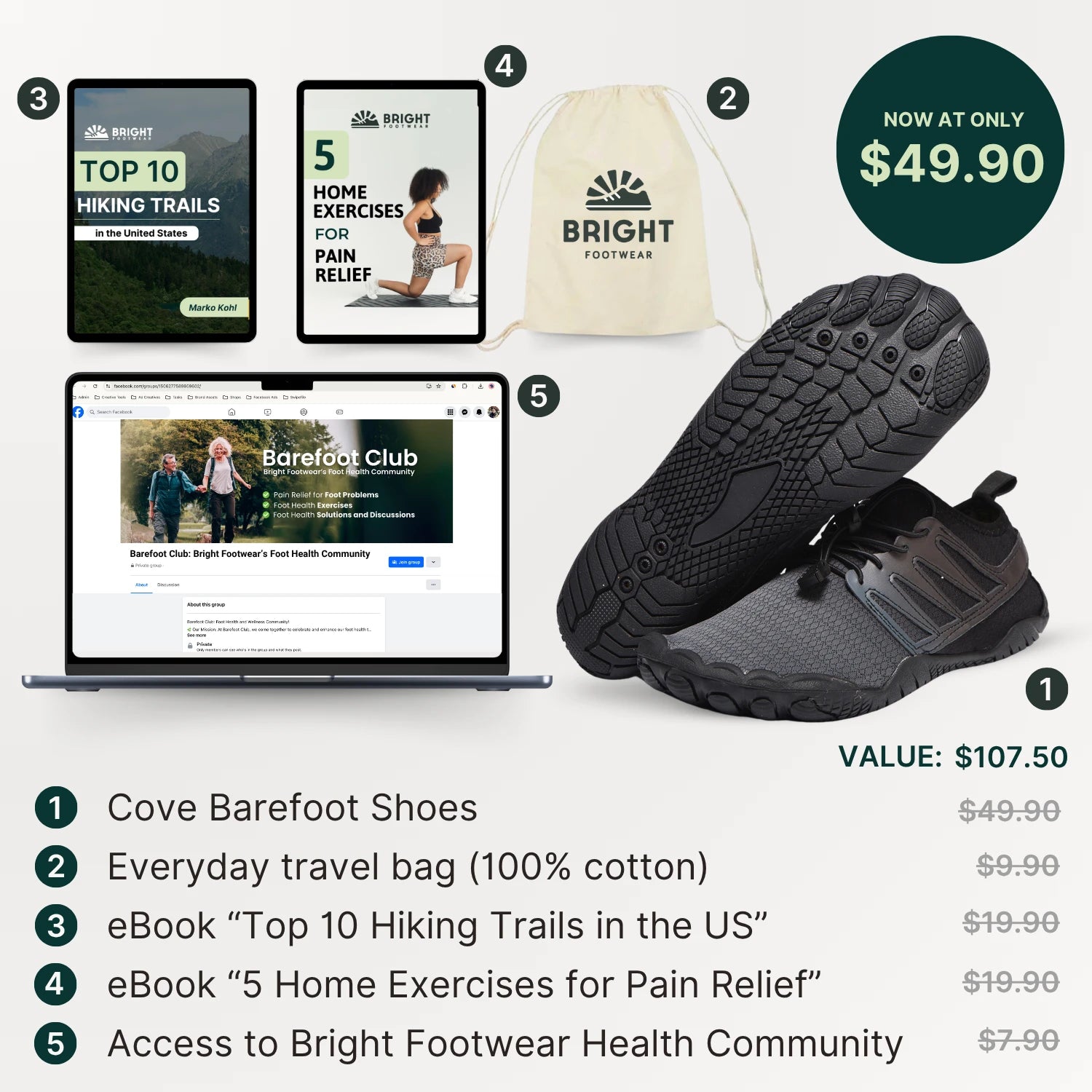 Cove - Breathable & non-slip sports barefoot shoes (Unisex)