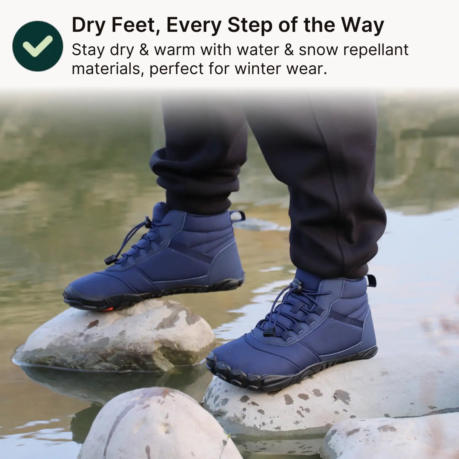 Polar - Non-slip & water-resistant winter barefoot shoes (Unisex)
