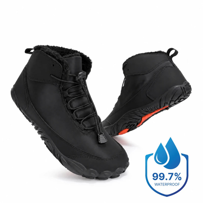 Polaris HydroTex™ – 99.7% Waterproof & Slip-Resistant Winter Barefoot Boots with Cozy Fleece Lining (Unisex)