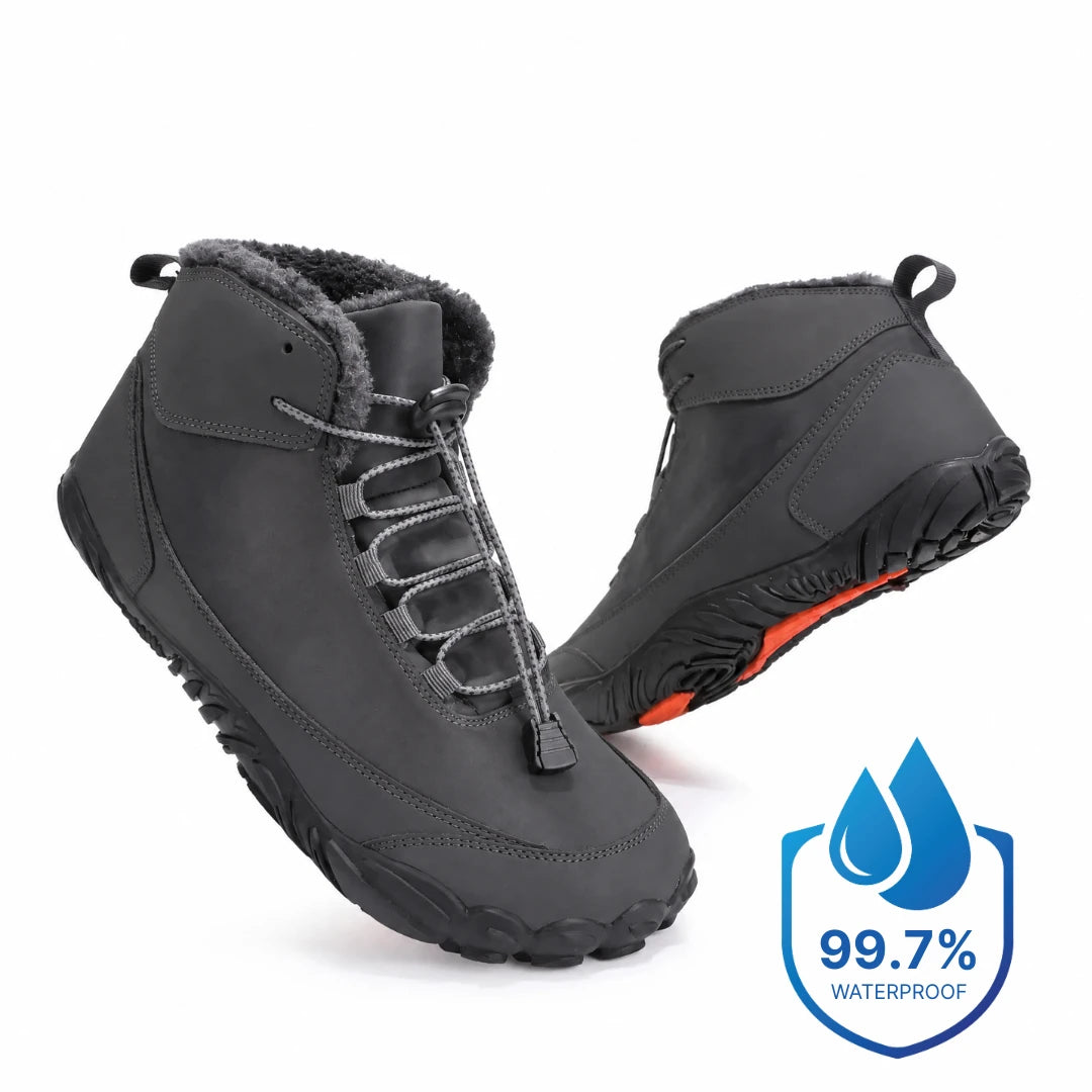 Polaris HydroTex™ – 99.7% Waterproof & Slip-Resistant Winter Barefoot Boots with Cozy Fleece Lining (Unisex)