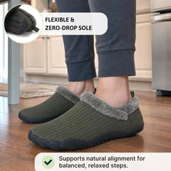 Nook – Cozy Fleece-Lined Barefoot Slipper, Non-Slip for Indoor & Outdoor