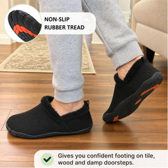 Nook – Cozy Fleece-Lined Barefoot Slipper, Non-Slip for Indoor & Outdoor
