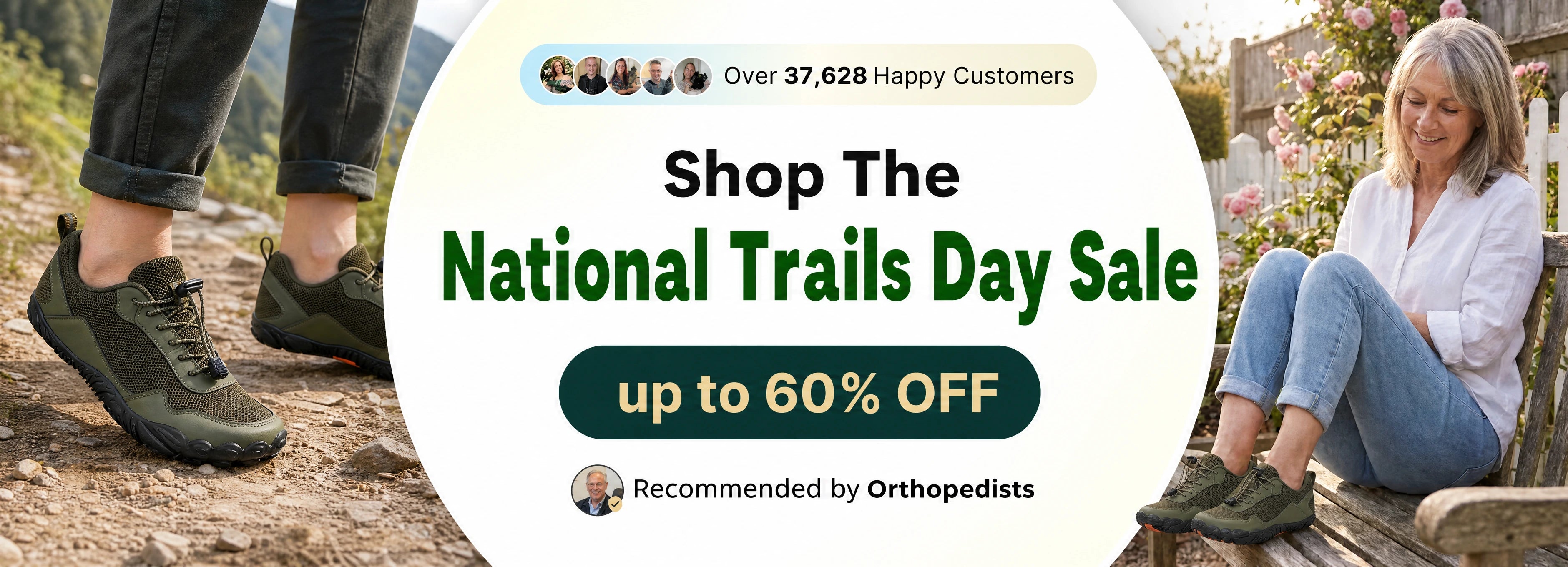 Bright Footwear National Trails Day Sale Bestseller Desktop Banner