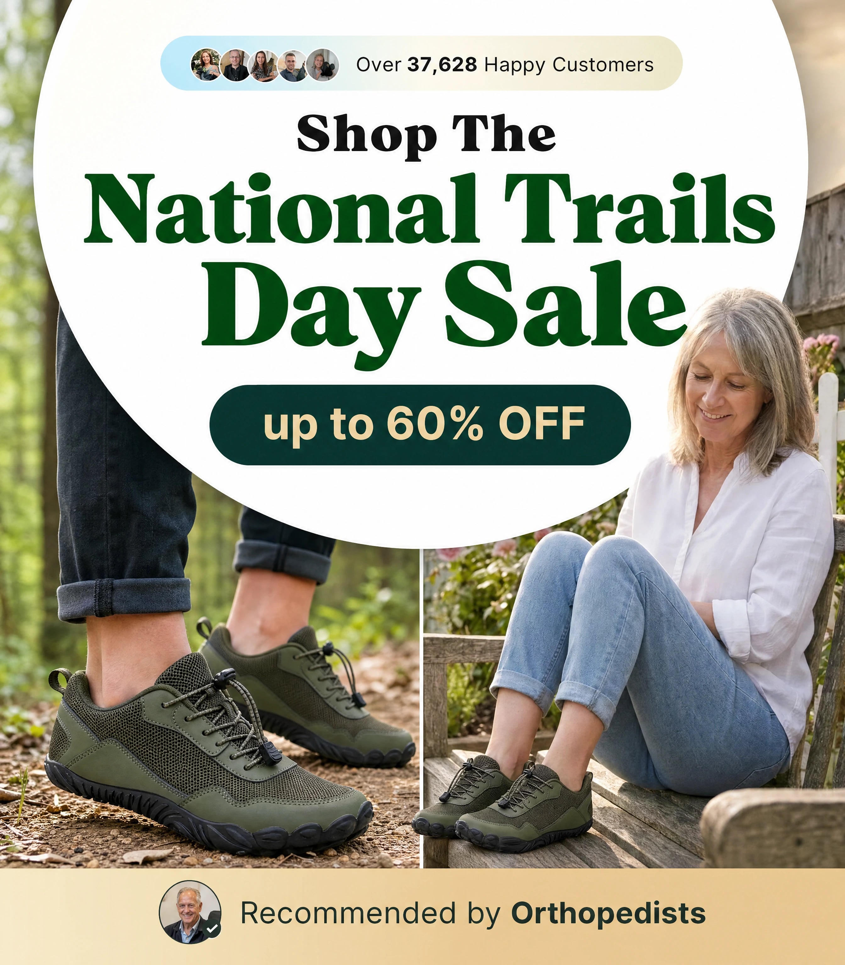 Bright Footwear National Trails Day Sale Bestseller Mobile Banner