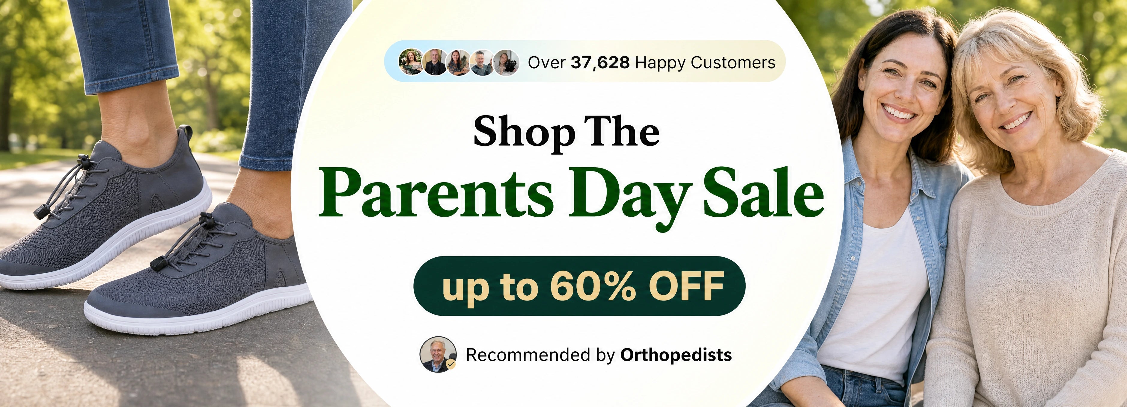 Bright Footwear Parents Day Sale Bestseller Desktop Banner