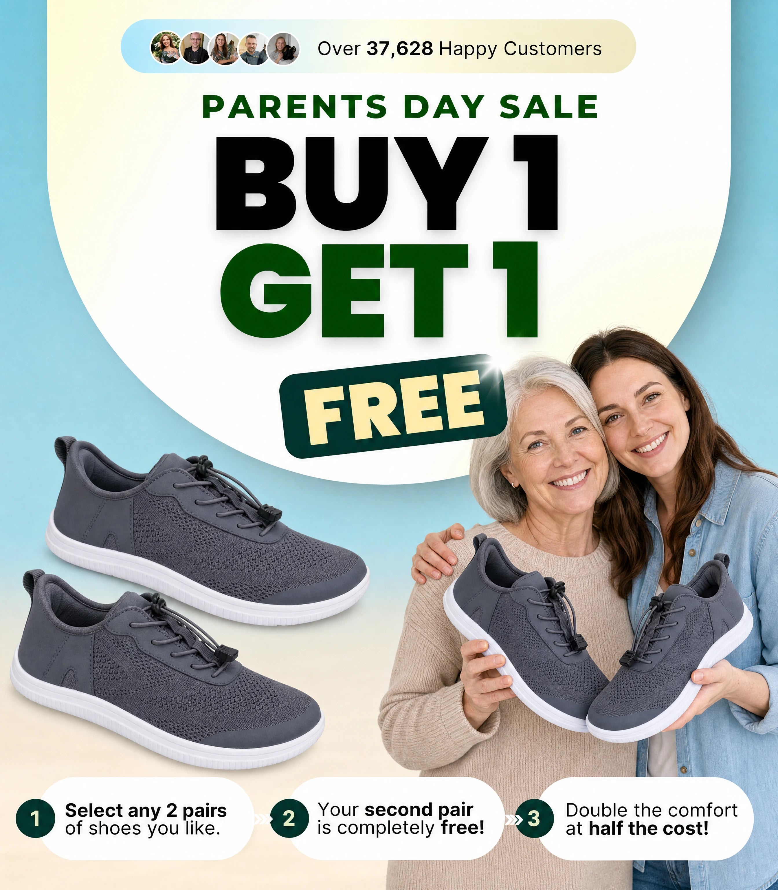 Bright Footwear Parents Day Sale BOGO Mobile Banner
